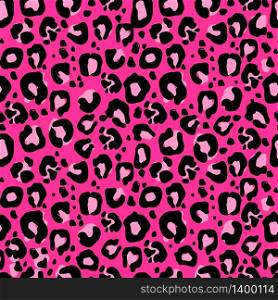 Pink Leopard pattern design, vector illustration background for wallpapers, textile, print and web. Leopard pattern design, vector illustration background