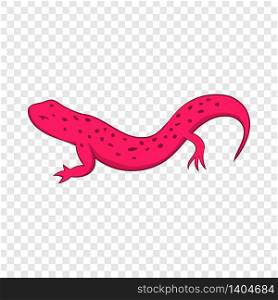 Pink lizard icon. Cartoon illustration of pink lizard vector icon for web. Pink lizard icon, cartoon style