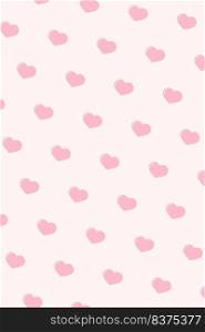 Pink love pattern. Baby Girl Party Decoration. Vector illustration