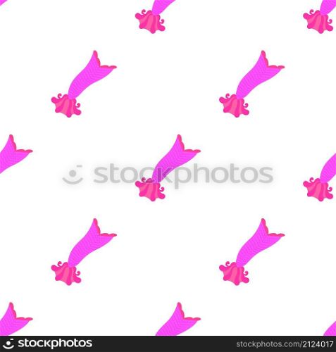 Pink mermaid tail pattern seamless background texture repeat wallpaper geometric vector. Pink mermaid tail pattern seamless vector