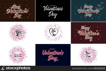 Pink October logo with hearts calligraphy lettering isolated on white