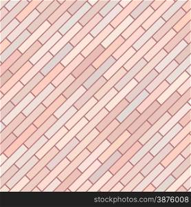 Pink Old Brick Background. Diagonal Pink Brick Texture.. Brick Background