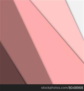 Pink overlap layer paper material design, stock vector