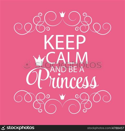 Pink Princess Crown Background Vector Illustration. EPS10. Princess Crown Background Vector Illustration.