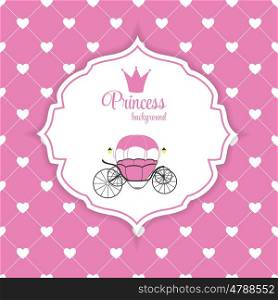 Pink Princess Crown Background Vector Illustration. EPS10. Princess Crown Background Vector Illustration.