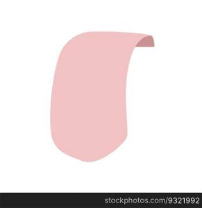 Pink ribbon banner marker icon, Web design element. Hand drawn vector illustration. Place for your text for business, greeting card and holidays copy space.. Pink ribbon banner marker icon, Web design element. Hand drawn vector illustration. Place for your text for business, greeting card and holidays copy space