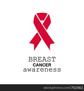 Pink Ribbon. Breast Cancer Awareness Poster design. Eps10. Pink Ribbon. Breast Cancer Awareness Poster design