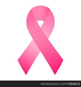 Pink ribbon symbol of the organizations supporting the program for the fight against breast cancer. Pink ribbon symbol of the organizations supporting the program