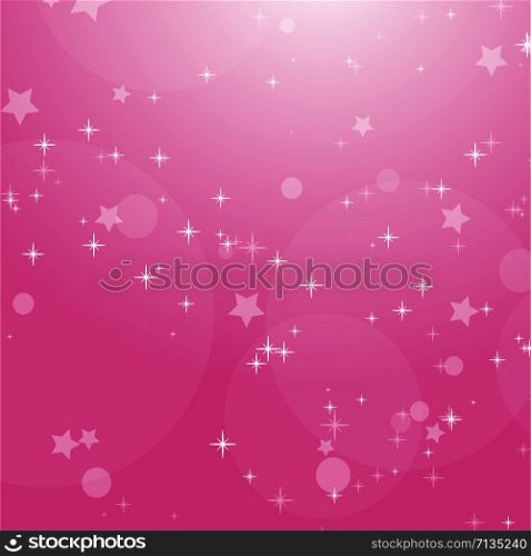 Pink romantic abstract background with stars and circles. Simple flat vector illustration. Pink romantic abstract background with stars and circles. Simple flat vector illustration.