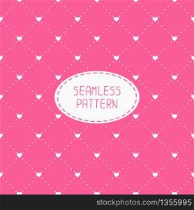 Pink romantic wedding geometric seamless pattern with hearts. Wrapping paper. Scrapbook paper. Vector illustration. Background. Graphic texture for design. Valentines day.. Pink romantic wedding geometric seamless pattern with hearts. Wrapping paper. Scrapbook paper. Tiling. Vector illustration. Background. Graphic texture for design. Valentines day.