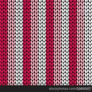 Pink seamless knitted pattern
