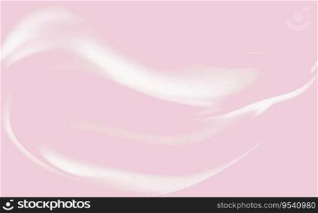 Pink spreading texture of cream, ice cream or icing. Light background of strawberry dessert, jelly or confectionery cream.