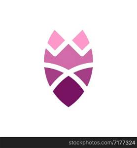 Pink Tulip Flower Logo Template Illustration Design. Vector EPS 10.