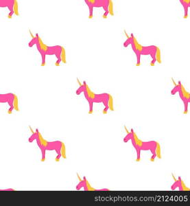 Pink unicorn pattern seamless background texture repeat wallpaper geometric vector. Pink unicorn pattern seamless vector