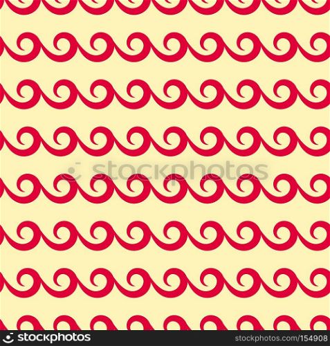 Pink vector swirls seamless pattern. Art abstract design background illustration. Pink vector swirls seamless pattern