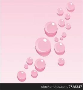 pink water bubbles