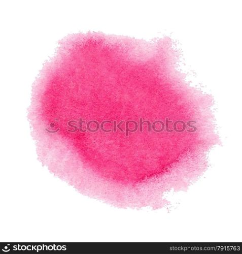 Pink watercolor spot