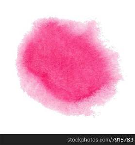 Pink watercolor spot