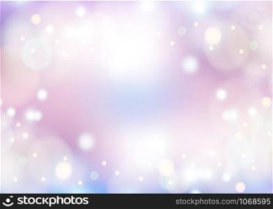 pink winter background with bokeh Christmas
