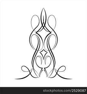 Pinstripe Design Design Vector Art Illustration