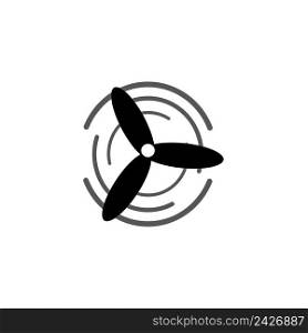 pinwheel icon logo design template
