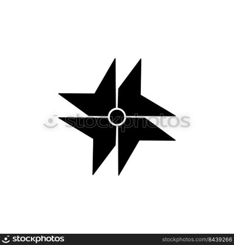 Pinwheel vector icon template design 