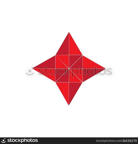 Pinwheel vector icon template design 