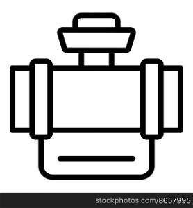 Pipe hose system icon outline vector. Water drip. Automatic garden. Pipe hose system icon outline vector. Water drip