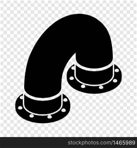 Pipe icon. Simple illustration of pipe vector icon for web. Pipe icon, simple black style