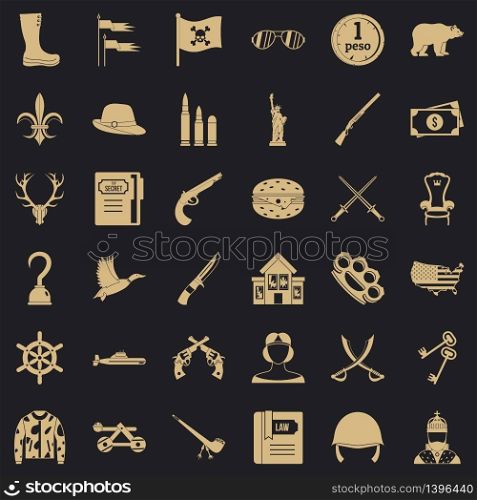 Pipe icons set. Simple style of 36 pipe vector icons for web for any design. Pipe icons set, simple style