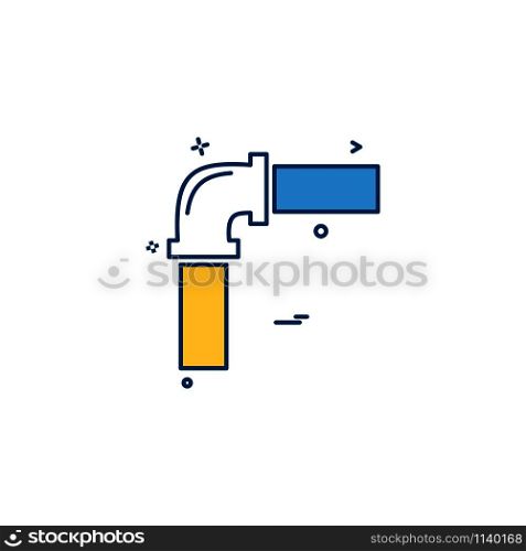 pipe labor labour water icon vector