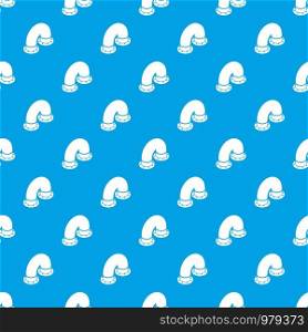 Pipe pattern vector seamless blue repeat for any use. Pipe pattern vector seamless blue
