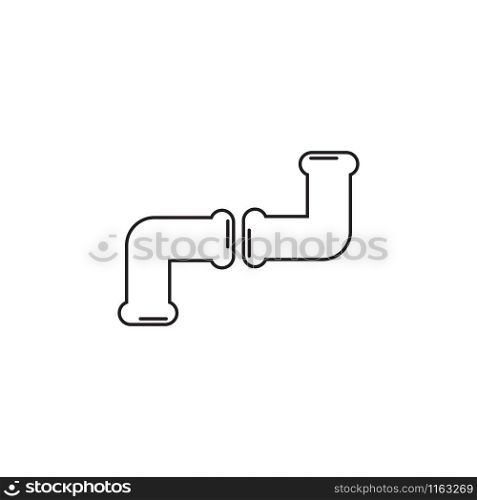Pipe plumbing icon graphic design template vector illustration