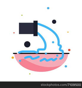 Pipe, Pollution, Radioactive, Sewage, Waste Abstract Flat Color Icon Template