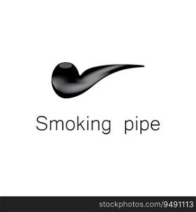 Pipe Smoking Logo icon vector illustration design.Tobacco, cigar, pipe icon vector image.