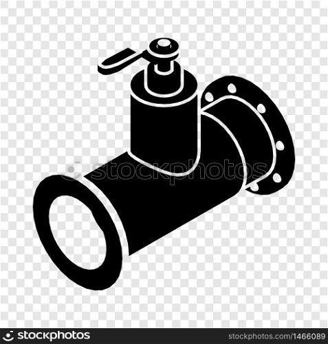 Pipe water icon. Simple illustration of pipe water vector icon for web. Pipe water icon, simple black style