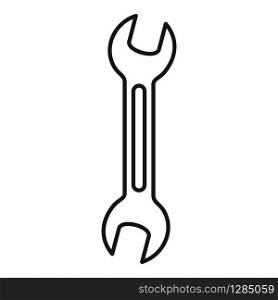 Pipe wrench icon. Outline pipe wrench vector icon for web design isolated on white background. Pipe wrench icon, outline style