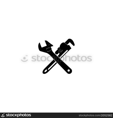 pipe wrench icon vector illustration simple design.