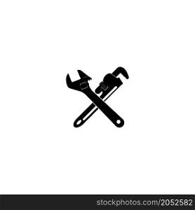 pipe wrench icon vector illustration simple design.