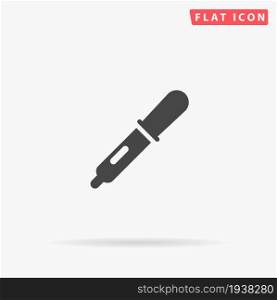 Pipette flat vector icon. Hand drawn style design illustrations.. Pipette flat vector icon