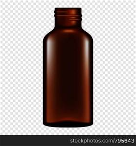 Pipette glass bottle icon. Realistic illustration of pipette glass bottle vector icon for web design. Pipette glass bottle icon, realistic style