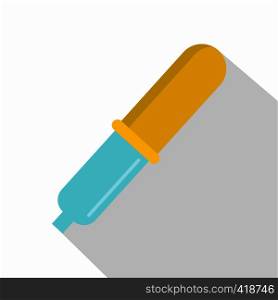 Pipette icon. Flat illustration of pipette vector icon for web. Pipette icon, flat style