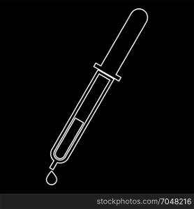 Pipette with drop icon .