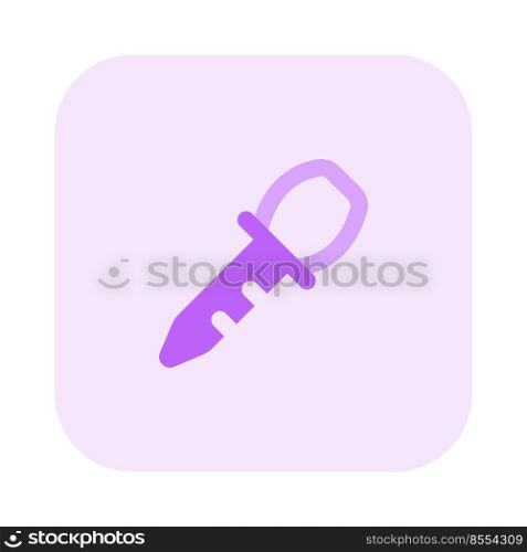 Pipette with suction isolated on a white background
