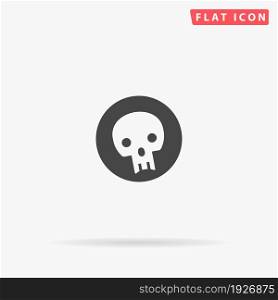 Pirate Black Mark flat vector icon. Glyph style sign. Simple hand drawn illustrations symbol for concept infographics, designs projects, UI and UX, website or mobile application.. Pirate Black Mark flat vector icon