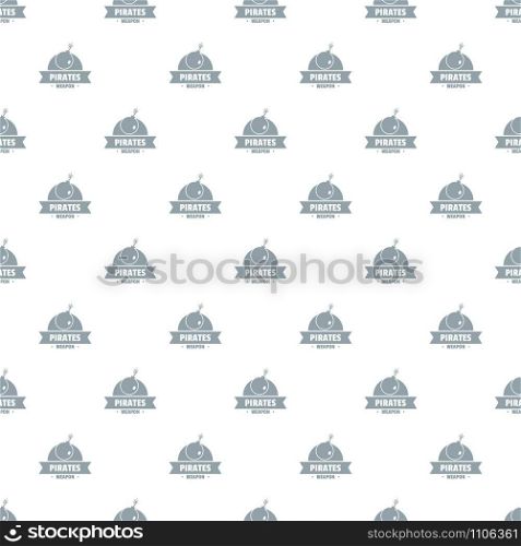 Pirate bomb pattern vector seamless repeat for any web design. Pirate bomb pattern vector seamless