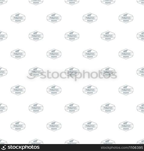 Pirate cannon pattern vector seamless repeat for any web design. Pirate cannon pattern vector seamless
