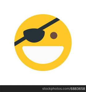 pirate emoji, icon on isolated background,