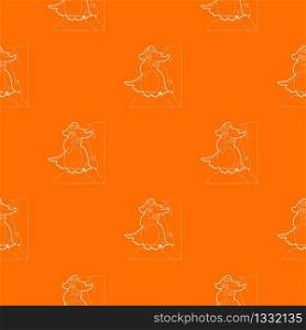 Pirate parrot pattern vector orange for any web design best. Pirate parrot pattern vector orange