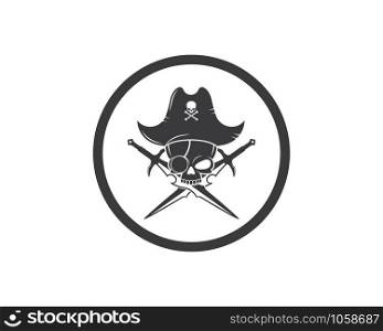pirate vector icon illustration design template